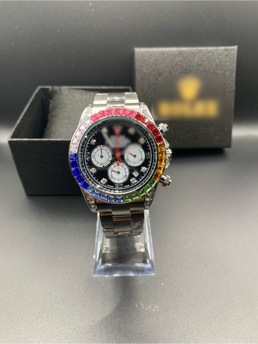 Daytona Watch Rainbow Diamond CosmoGraph *Box included*